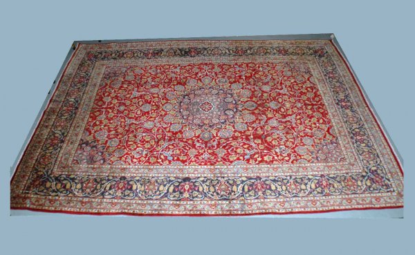 Isfahan Carpet Measuring 9 feet 7 inches by 12 fee