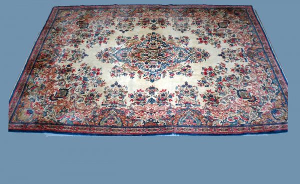 Semi Antique Kirman Persian Rug. Intricate Persian