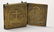 5: Brass Travel Triptych Icon, Greek 19th Century openi - 2