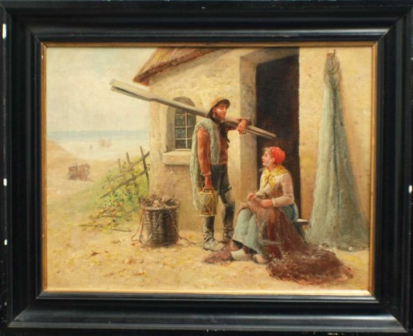 Italian School 19th Century"Returning Fisherman",