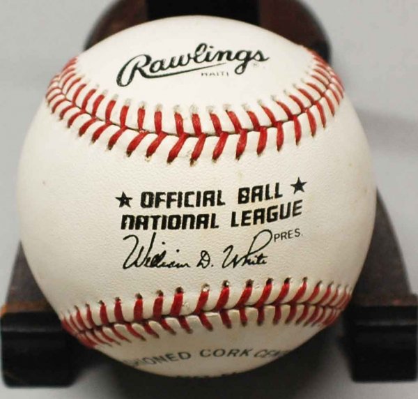 George Foster Autographed National League Baseball - 3