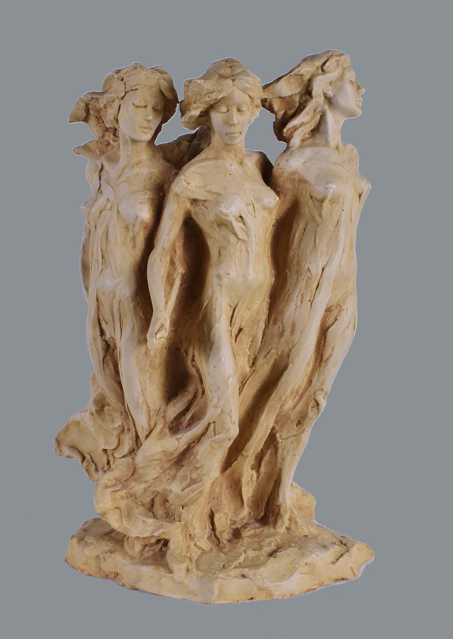 FREDERICK HART (American. 1943-1999) SCULPTURE: Daughters of Odessa. Cast resin maquette, Signed and dated 1993. From the arist's proof edition numbered LXI/LXXV. 12 in. high. Good Condition. Provenance: Merril Chase Galleries, Chicago.