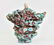 CONTEMPORARY PAINTED CERAMIC ABSTRACT FIGURE