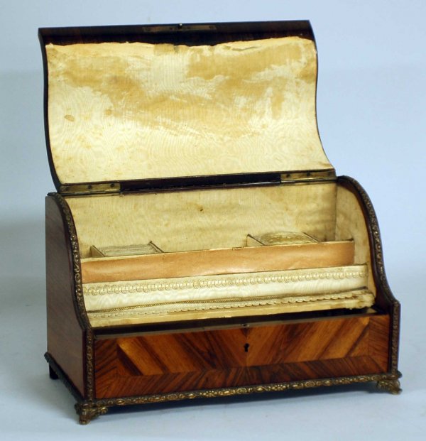 LOUIS XV STYLE PARQUETRY JEWELRY BOX - 2