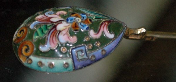 SIX RUSSIAN SILVER GILT DEMITASSE SPOONS - 2