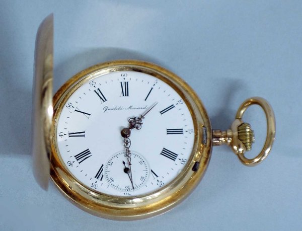 14K YELLOW GOLD CASED POCKET WATCH