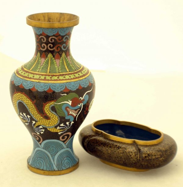 CLOISONNE ENAMEL VASE