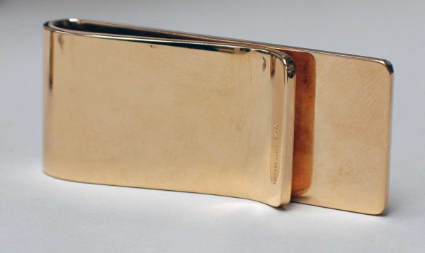 TIFFANY & CO. 14K YELLOW GOLD MONEY CLIP