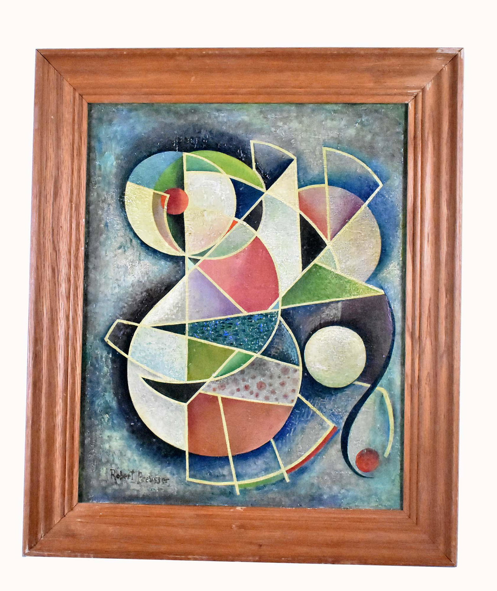 ROBERT O. PREUSSER (AMER. 1919-1992) Painting: Untitled. Signed Robert Preusser lower left. Oil on Canvas. 20 x 16 in. Wood Frame.
