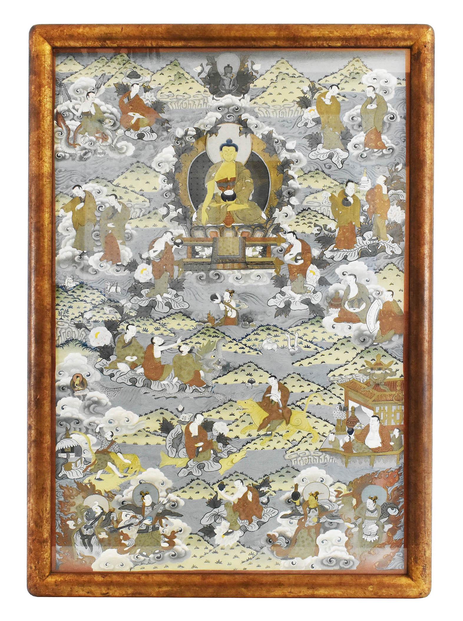 TIBETAN PAINTED THANGKA (1 of 9)