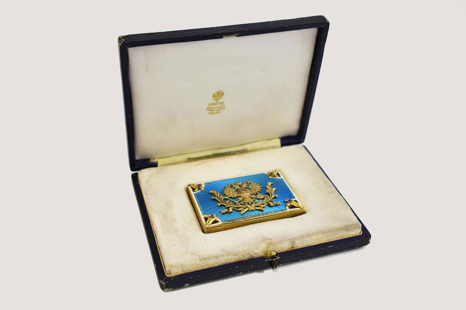 RUSSIAN DIAMOND MTD SILVER & ENAMEL CIGARETTE CASE (1 of 10)