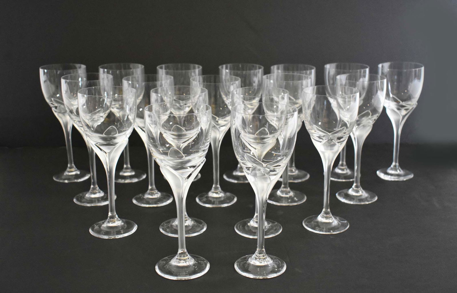 ROSENTHAL THIRTY-FIVE PIECE GLASS PART STEMWARE SERVICE (1 of 7)
