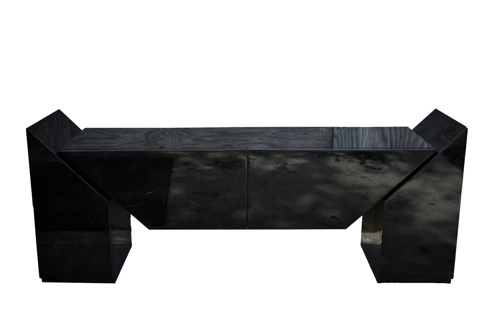 CONTEMPORARY BLACK LACQUER SIDEBOARD (1 of 3)