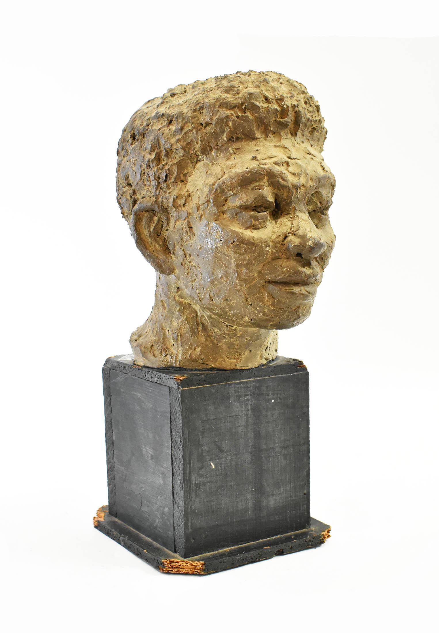 MODERNIST TERRA COTTA STUDY OF YOUNG MAN (1 of 8)