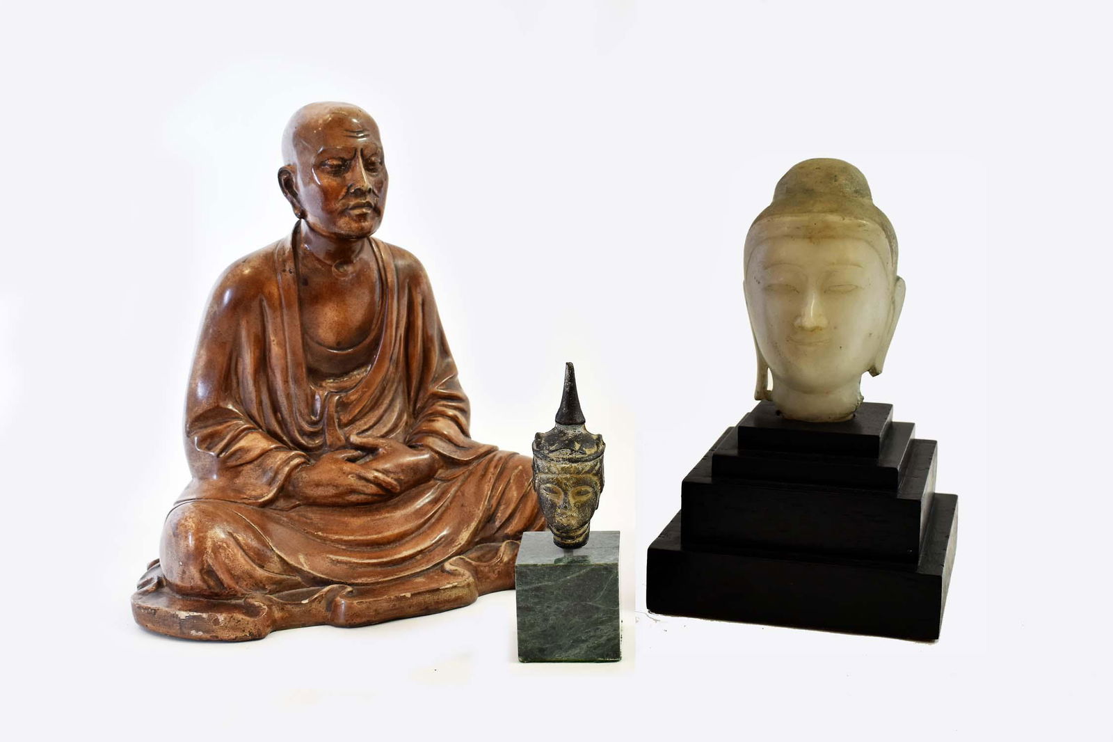 THREE THAI DEITIES SCULPTURES (1 of 10)