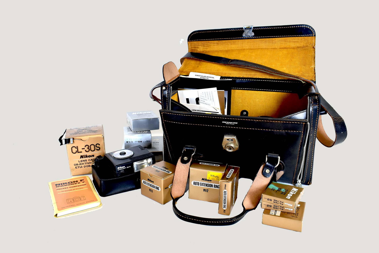 NIKON F3 CAMERA, LIGHT METER, 2 LENSES, A TELECONVERTER (1 of 7)