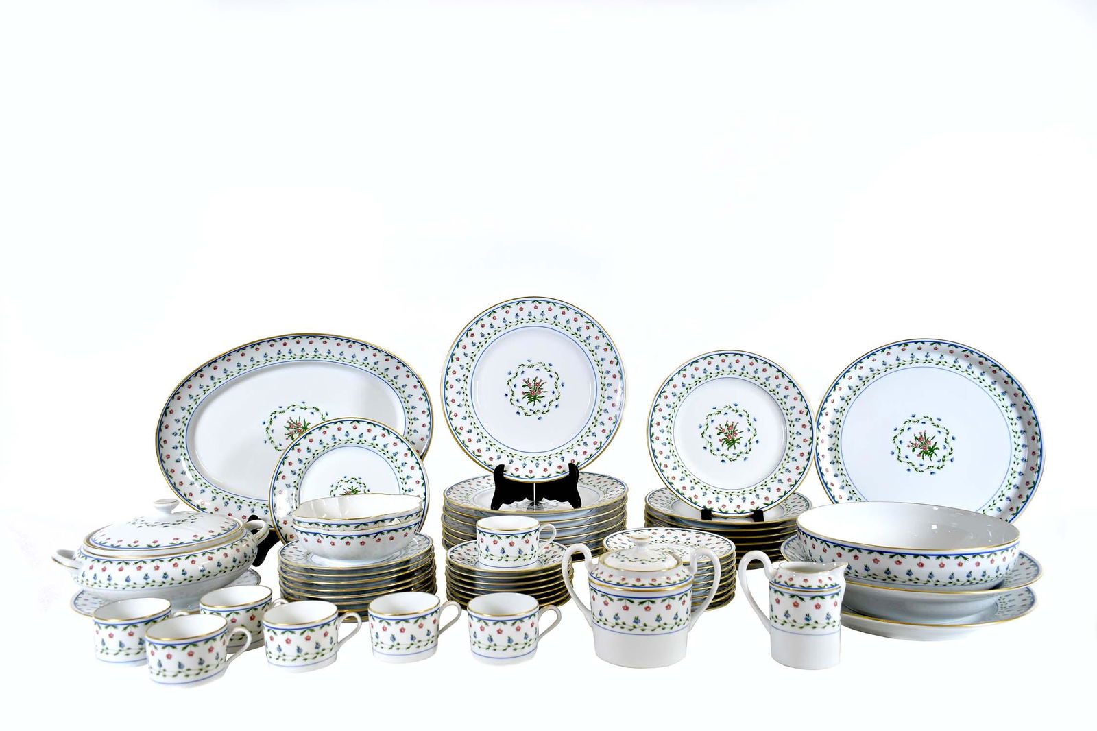 LIMOGES CERALENE PORCELAIN PART DINNER SERVICE (1 of 8)