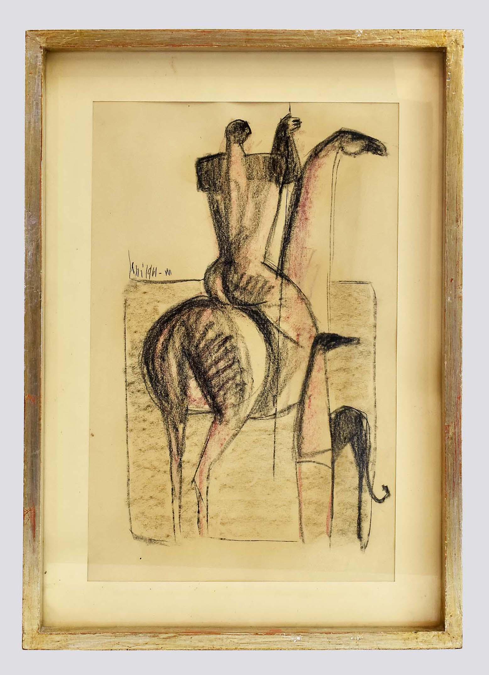 SERGIO SARRI (Italian. B. 1938) DRAWING (1 of 7)