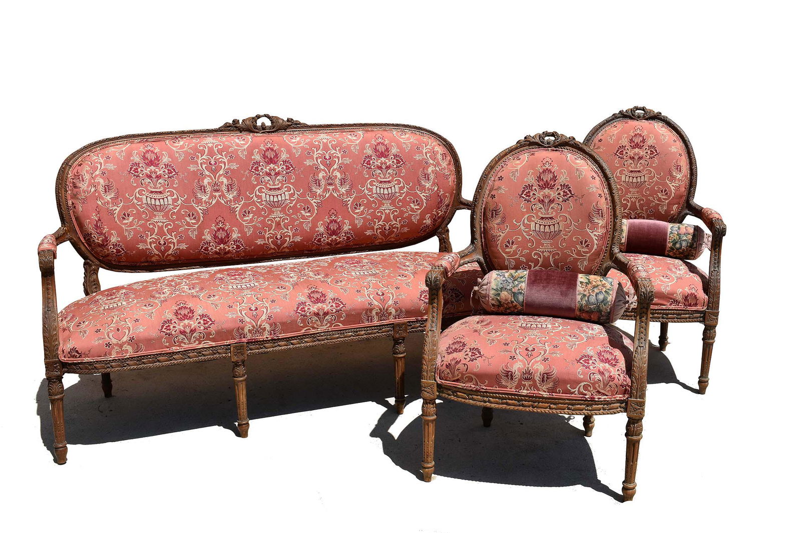 LOUIS XVI STYLE GILTWOOD PARLOR SUITE (1 of 9)