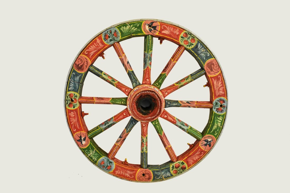 DOMENICO Di MAURO (1913-2016), PAINTED WHEEL (1 of 3)