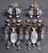 169: PR OF ROCK CRYSTAL & GILT METAL TWO LIGHT SCONCES