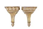 PAIR OF GEORGE III STYLE GILTWOOD BRACKETS