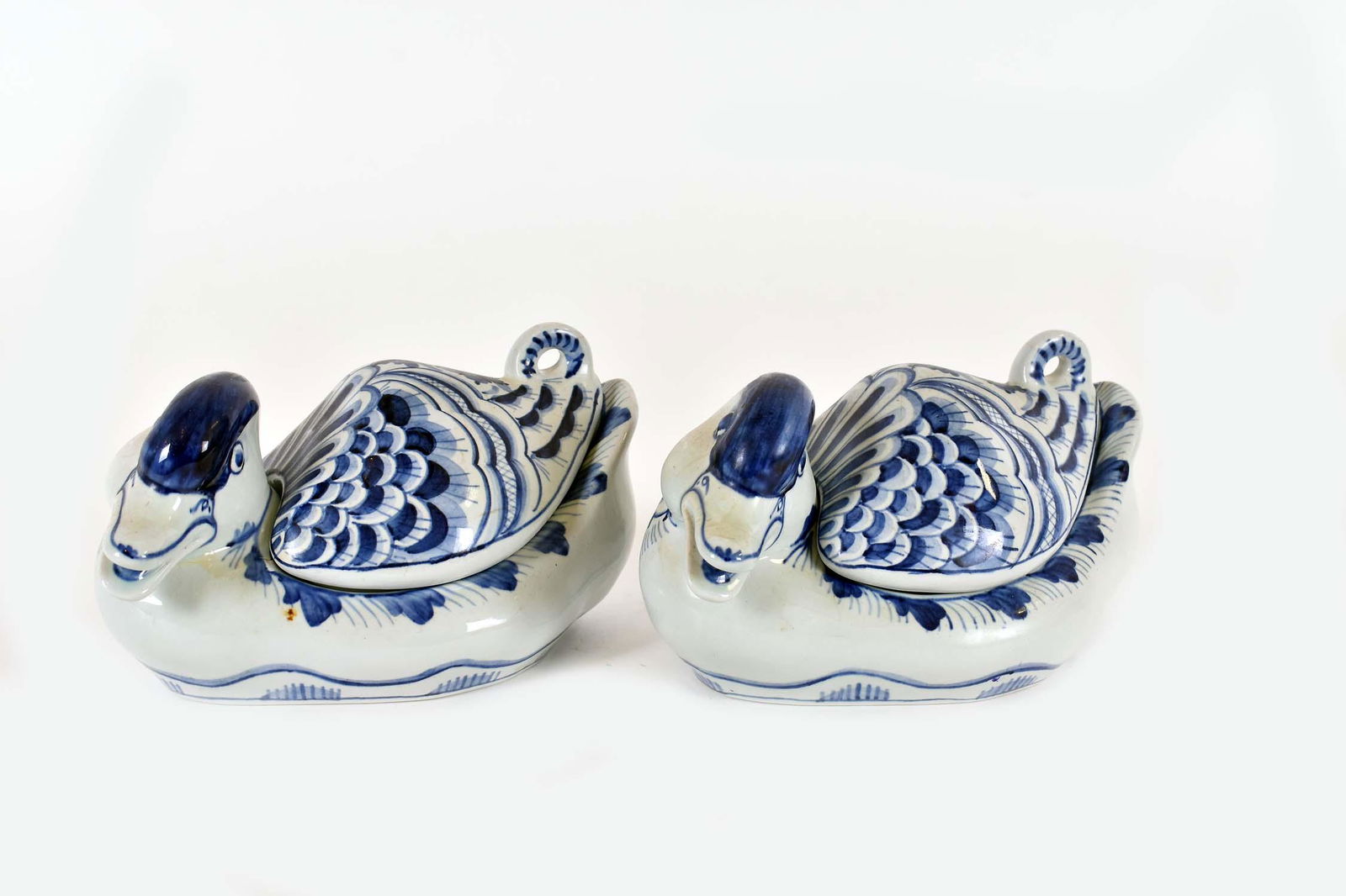 TWO ROYAL COPENHAGEN PORCELAIN DUCKS (1 of 4)