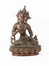 TIBETAN BRONZE SEATED FEMALE DEITY