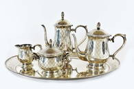 DUTCH EXPORT/SWEDISH MARKET STERLING SILVER TEA SERVICE