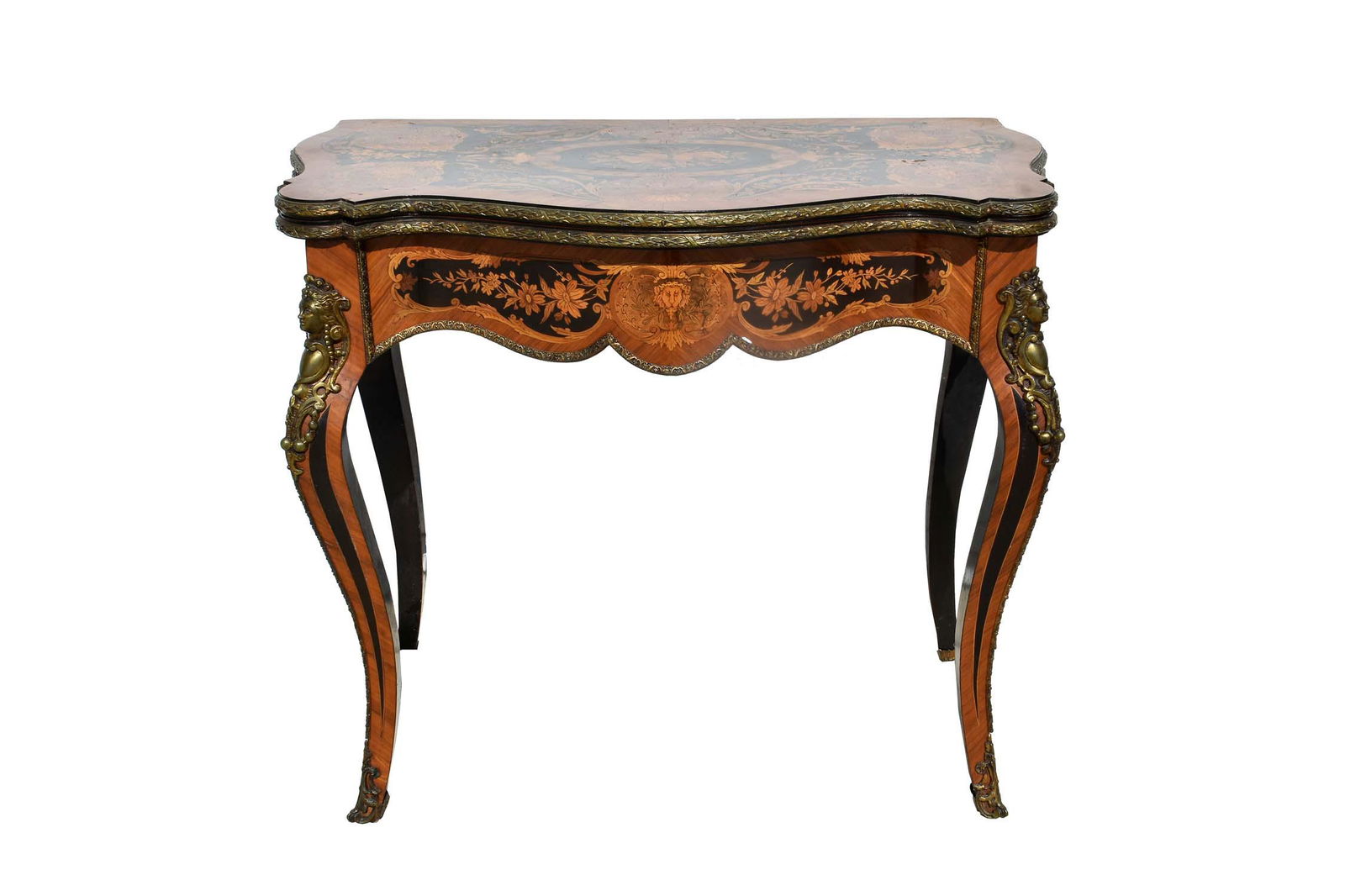 NAPOLEON III VARIOUS WOOD MARQUETRY GAMES TABLE (1 of 6)