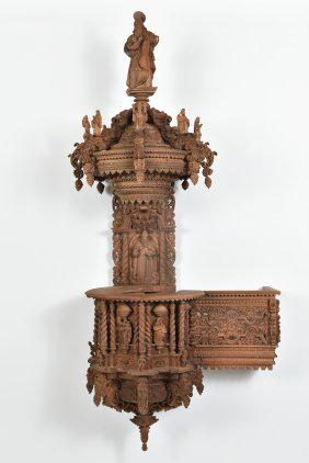 PERUVIAN CARVED ARCHITECTURE MODEL (1 of 10)