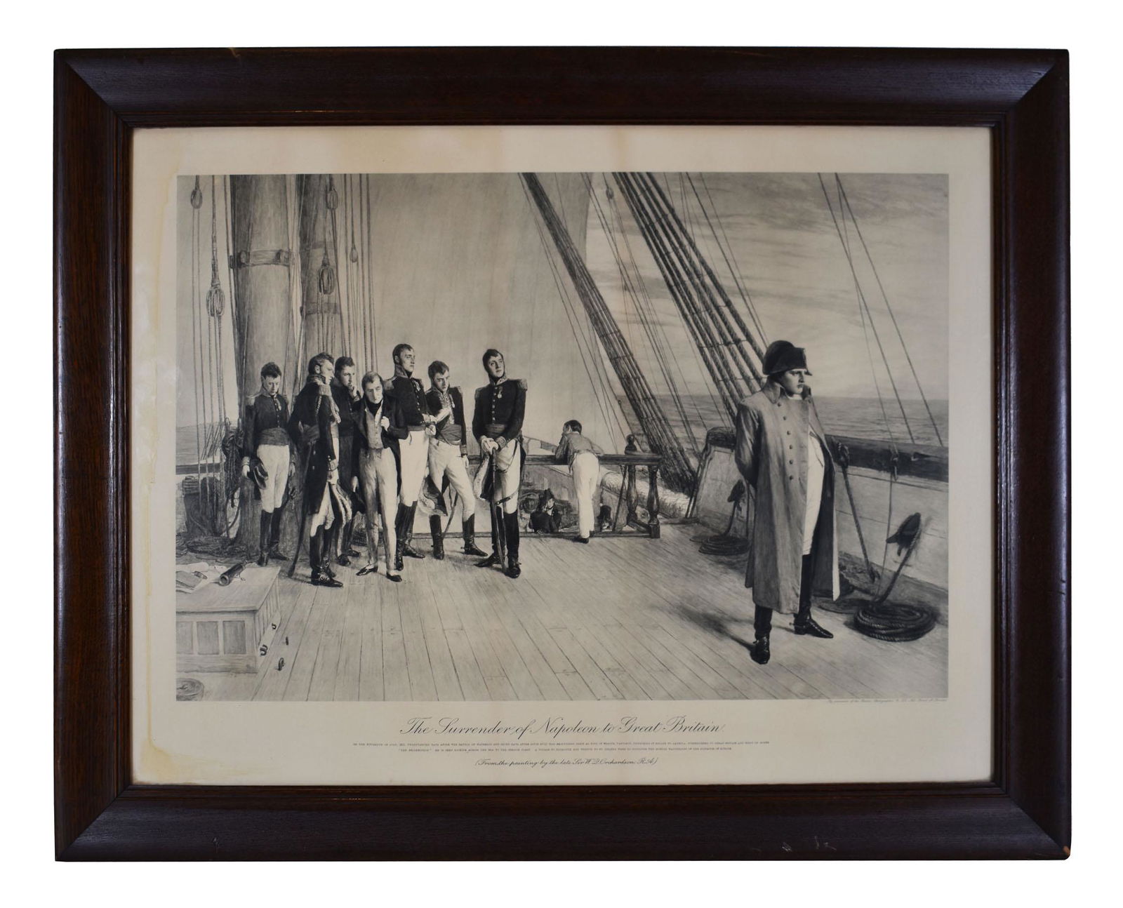 THE SURRENDER OF NAPALEON TO GREAT BRITAIN (1 of 3)