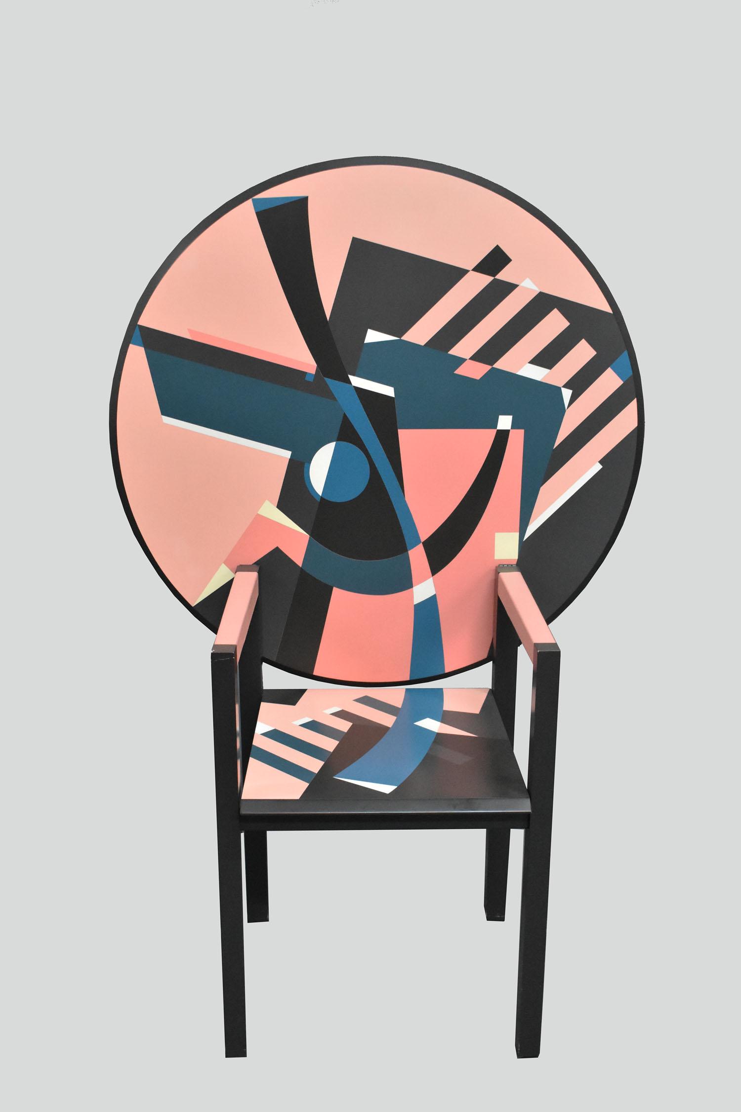 ALLESSANDRO MENDINI ZABRO METAMORPHIC TABLE/CHAIR (1 of 7)