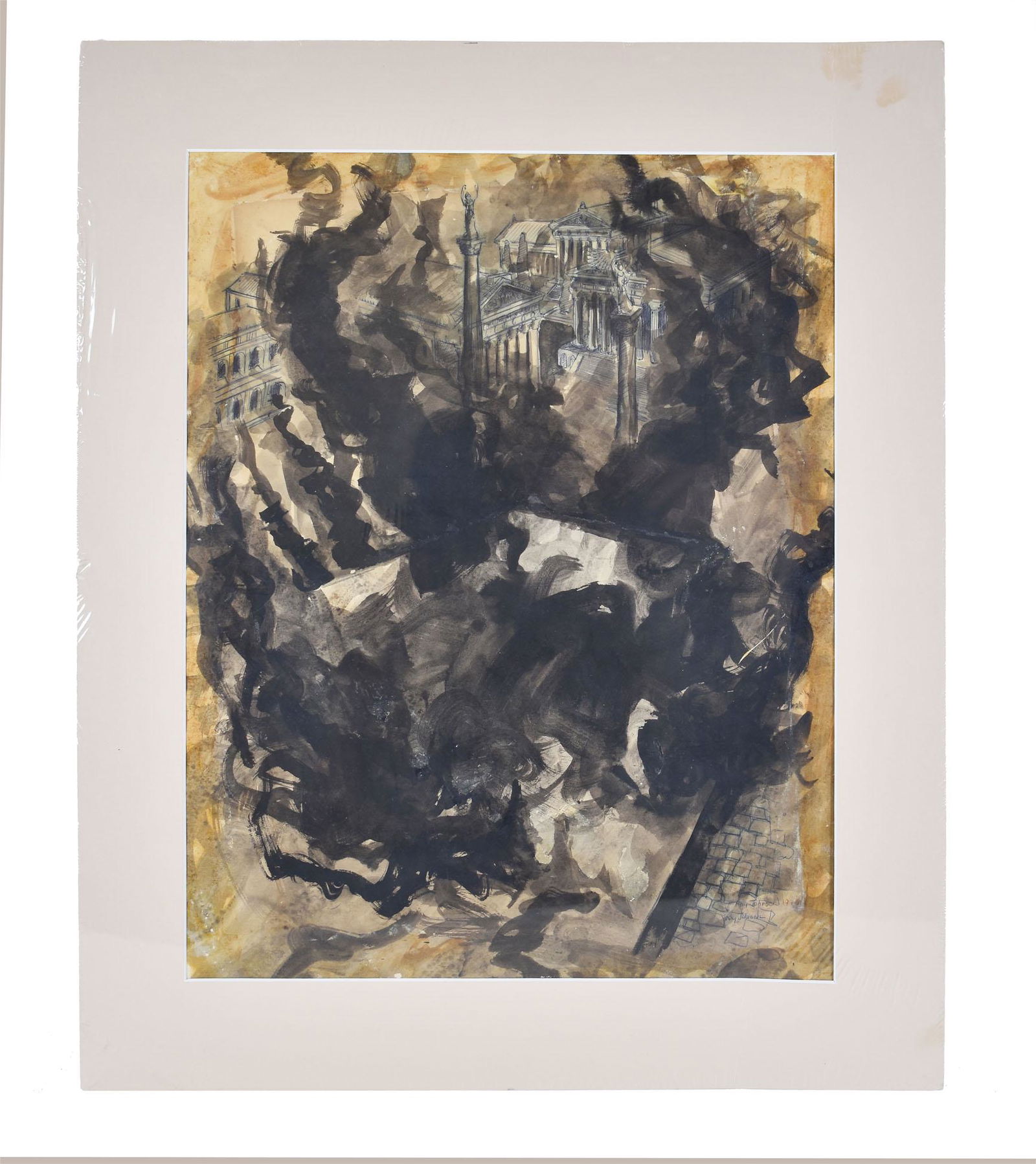 AFTER RAY JOHNSON (American. 1927-1995) DRAWING (1 of 4)