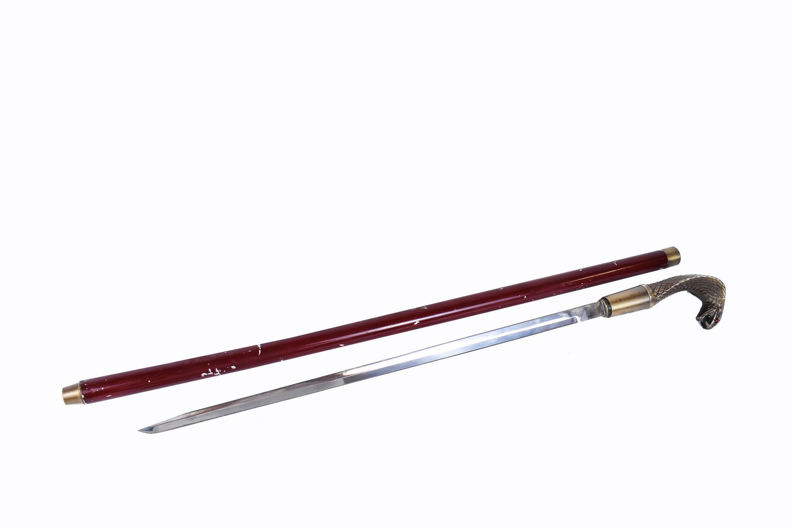 METAMORPHIC COBRA HEAD SWORD WALKING STICK (1 of 5)