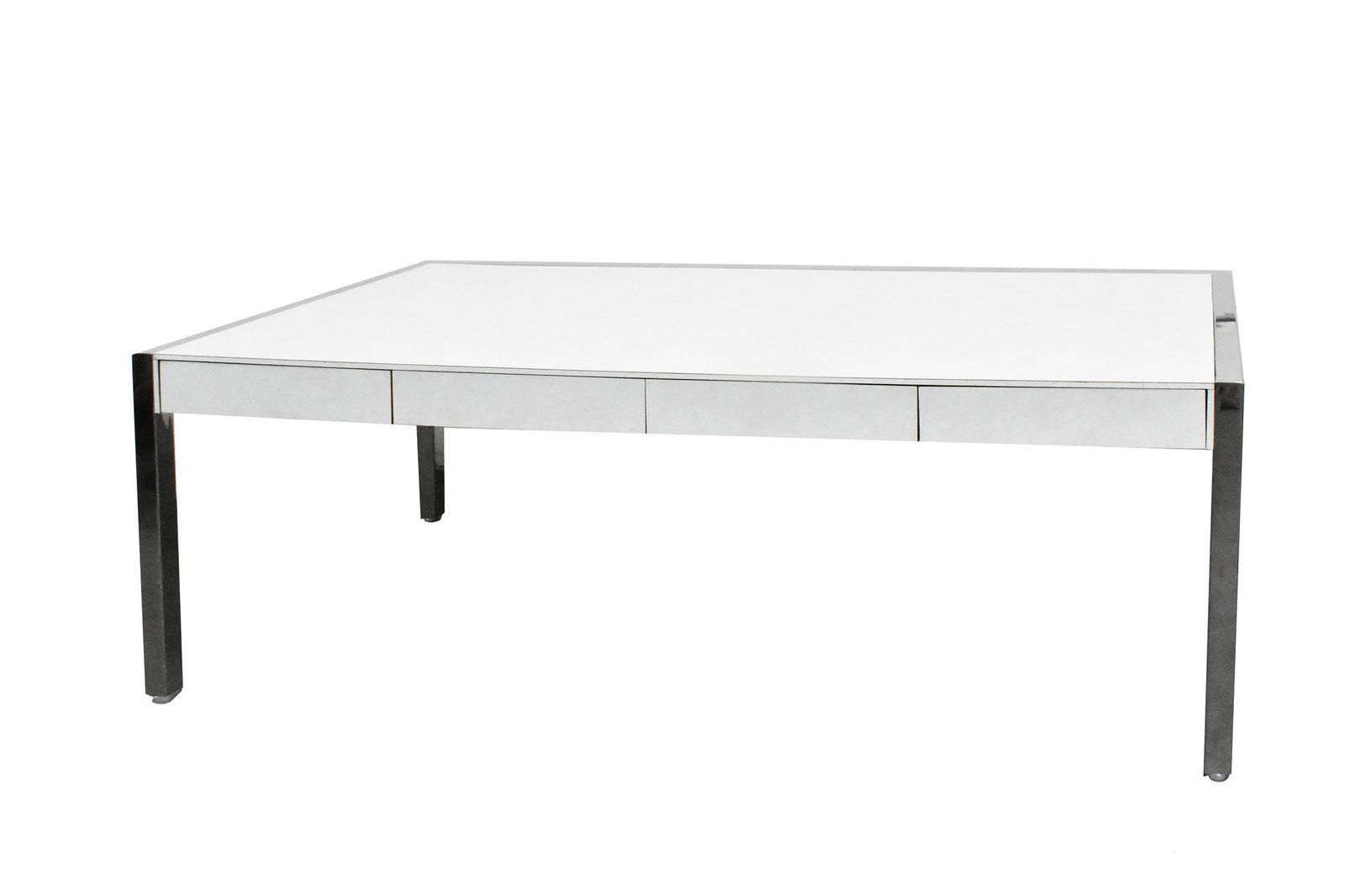CONTEMPORARY PACE COLLECTION CHROME DESK (1 of 2)