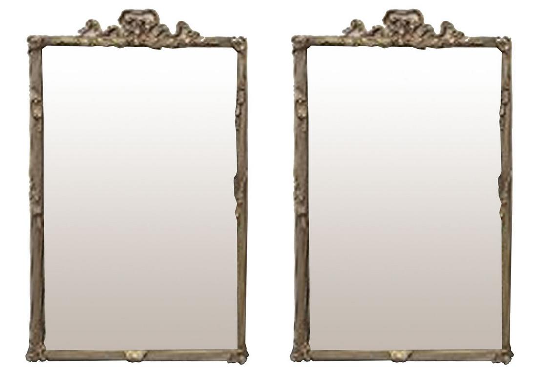 PAIR OF FRENCH GILTWOOD MIRRORS (1 of 4)