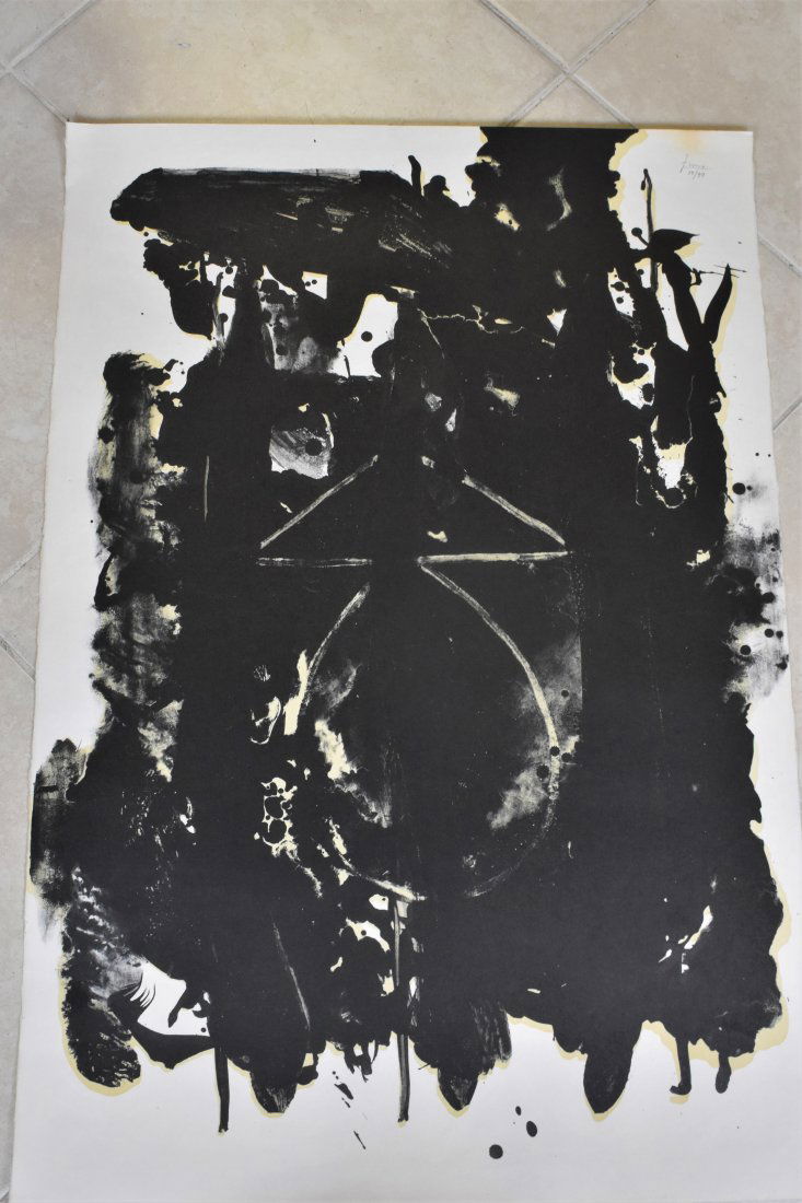 ROBERT MOTHERWELL (American. 1915-1991) LITHOGRAPH (1 of 5)