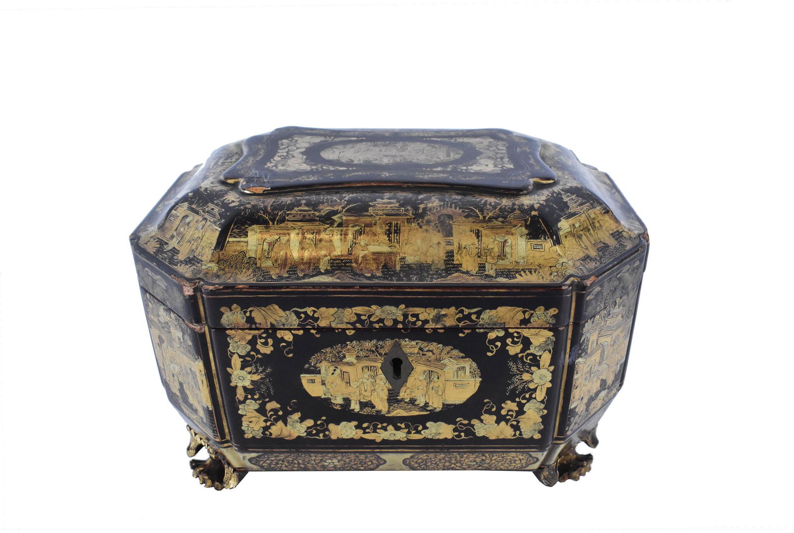 CHINESE EXPORT TEA CADDY (1 of 5)