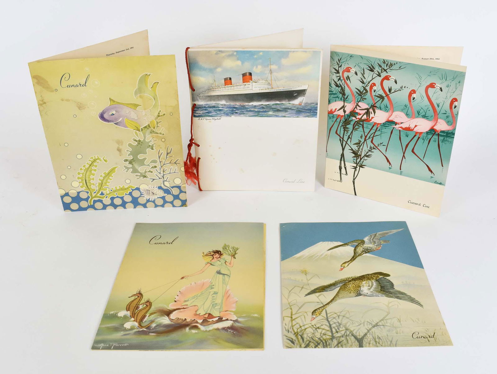 ASSORTED CUNARD OCEAN LINER EPHEMERA (1 of 3)