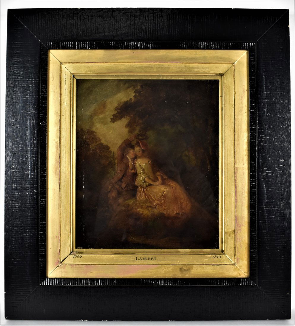 CIRCLE OF NICOLAS LANCRET (French. 1690-1743) PAINTING (1 of 7)