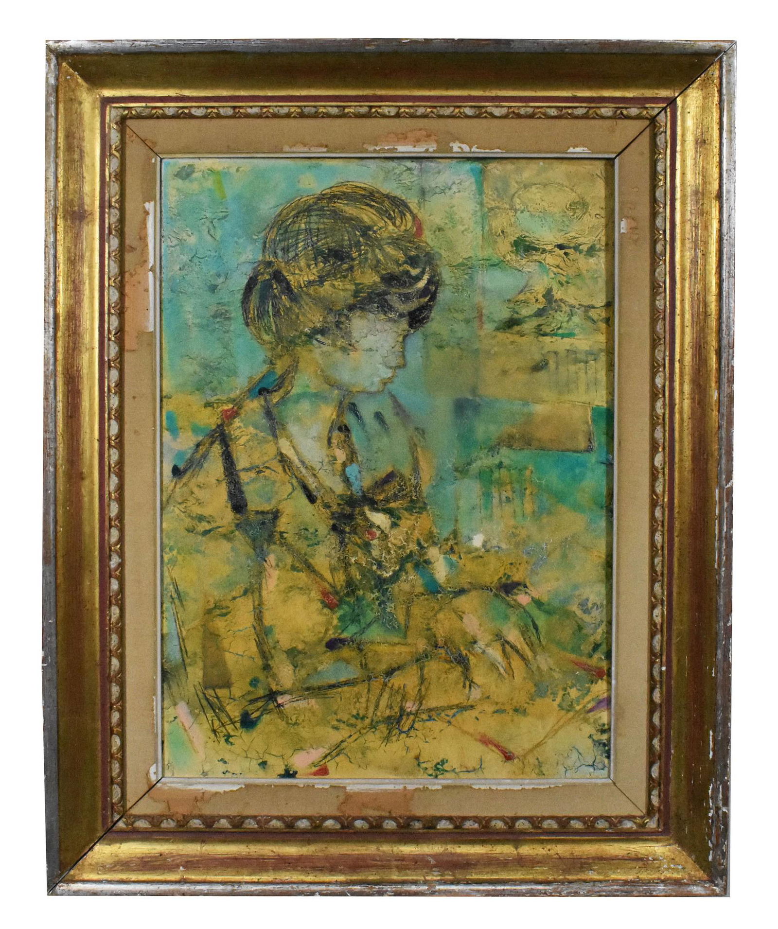 LAZZARO DONATI, (Italian, 1926-1977), Fanciulla Che Legge In Celeste, 1963, signed, dated, titled on (1 of 6)