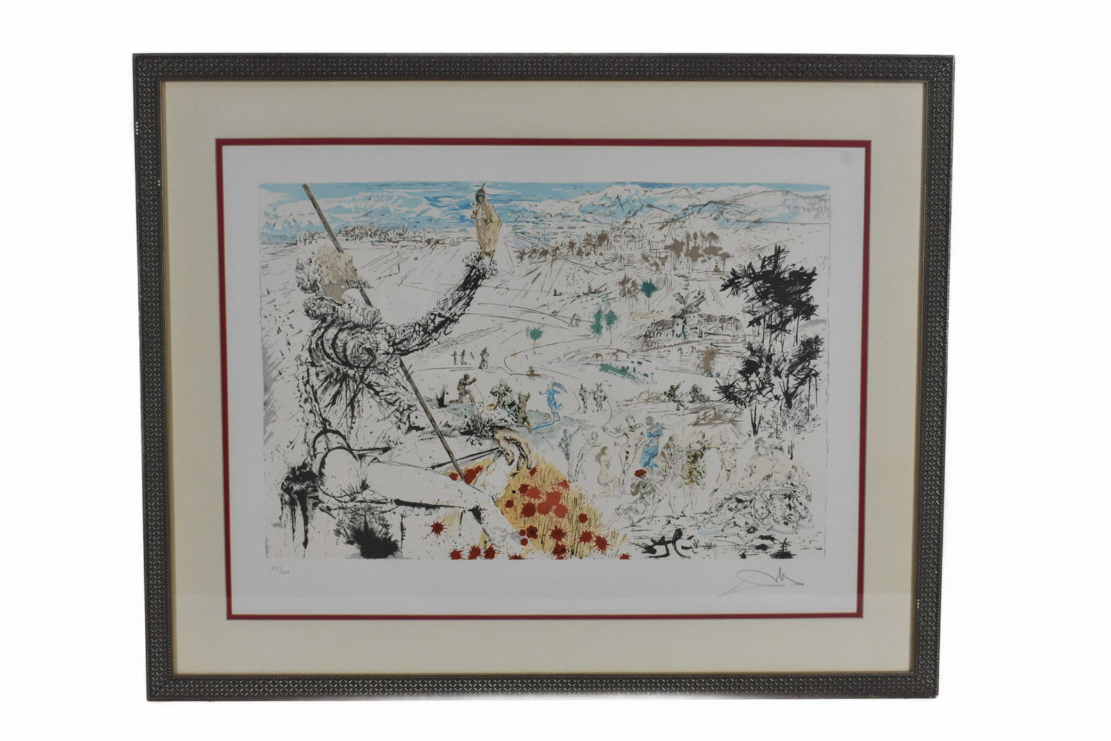 SALVADOR DALI, (Spanish, 1904-1989), Don Quixote, lithograph in colors, signed in the margin, l.r., (1 of 5)