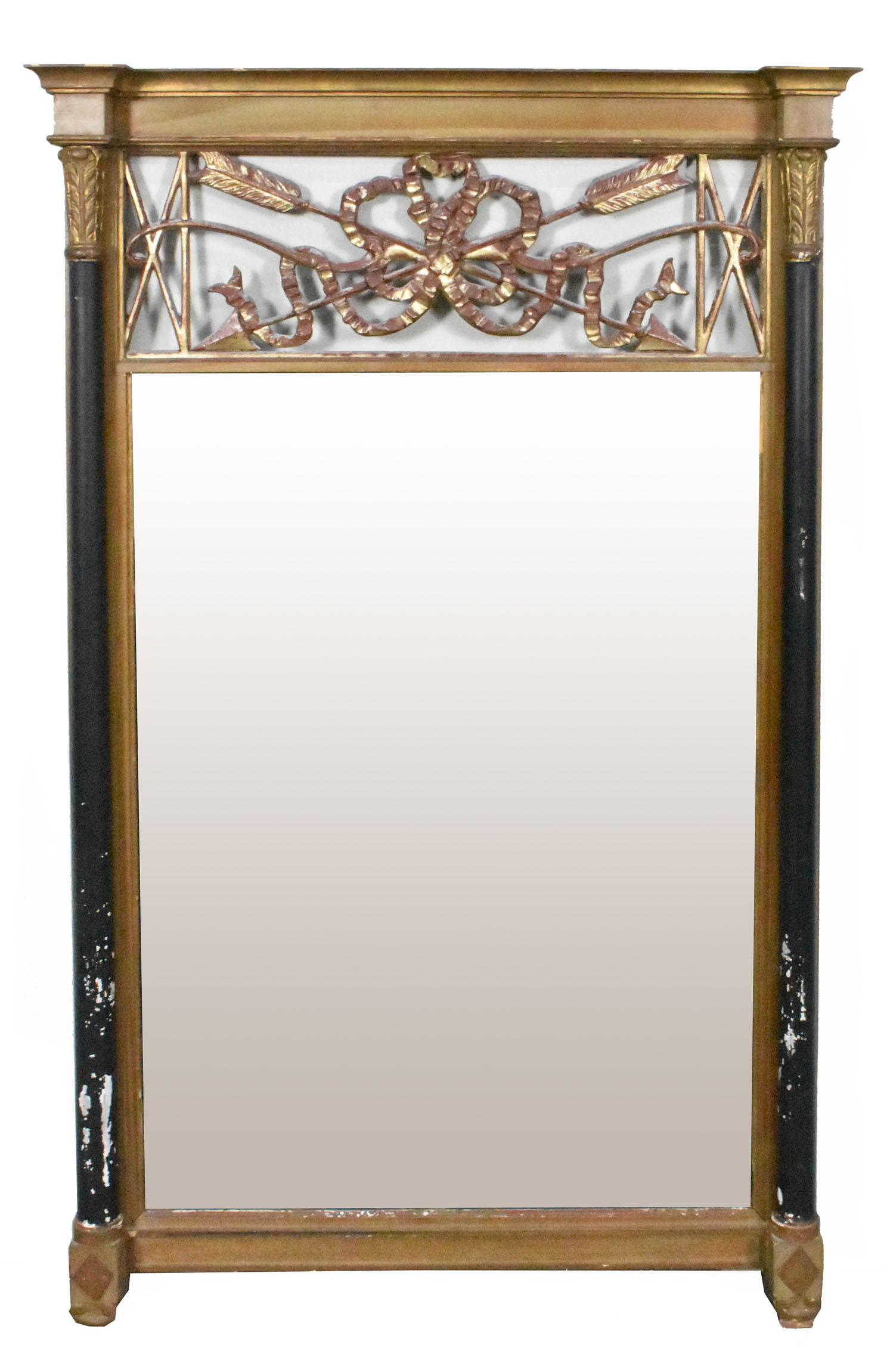 ANTIQUE ITALIAN GILTWOOD MIRROR (1 of 6)