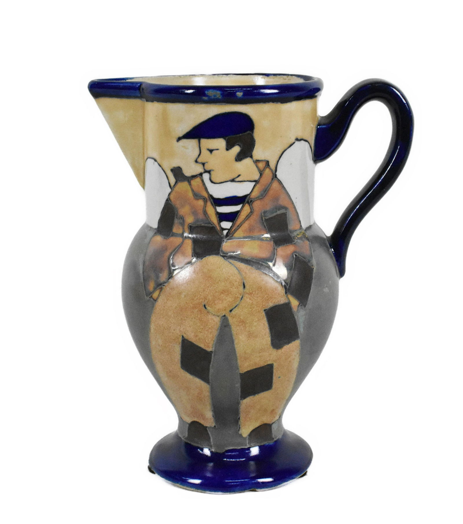 HB Quimper ODETTA 1086 Stoneware Dish, Art Deco Circa 1930