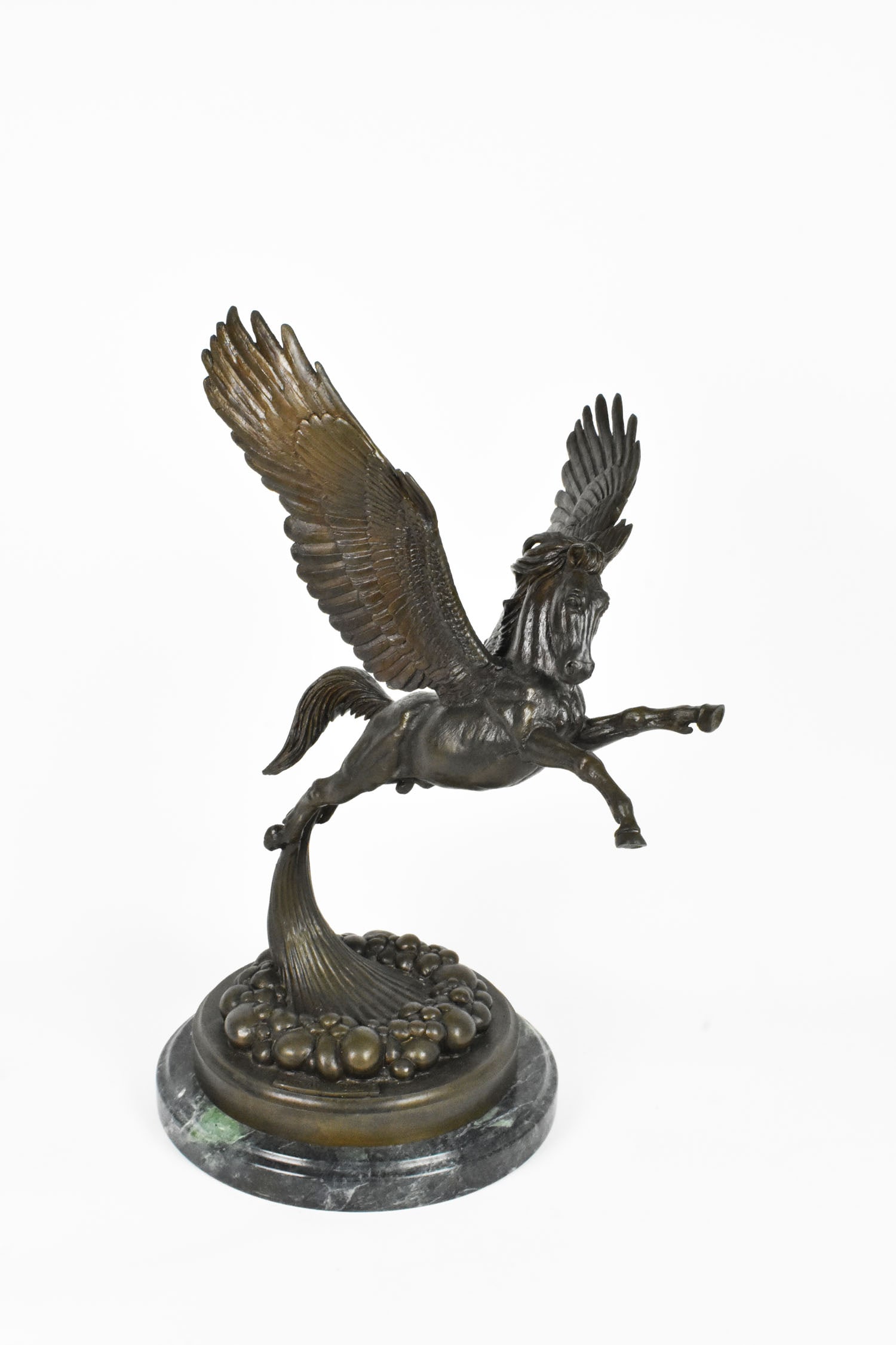 A Contemporary Bronze Sculpture, signed Bill Layne, dated '86, and titled "Lift-Off" on base, 20" (1 of 5)
