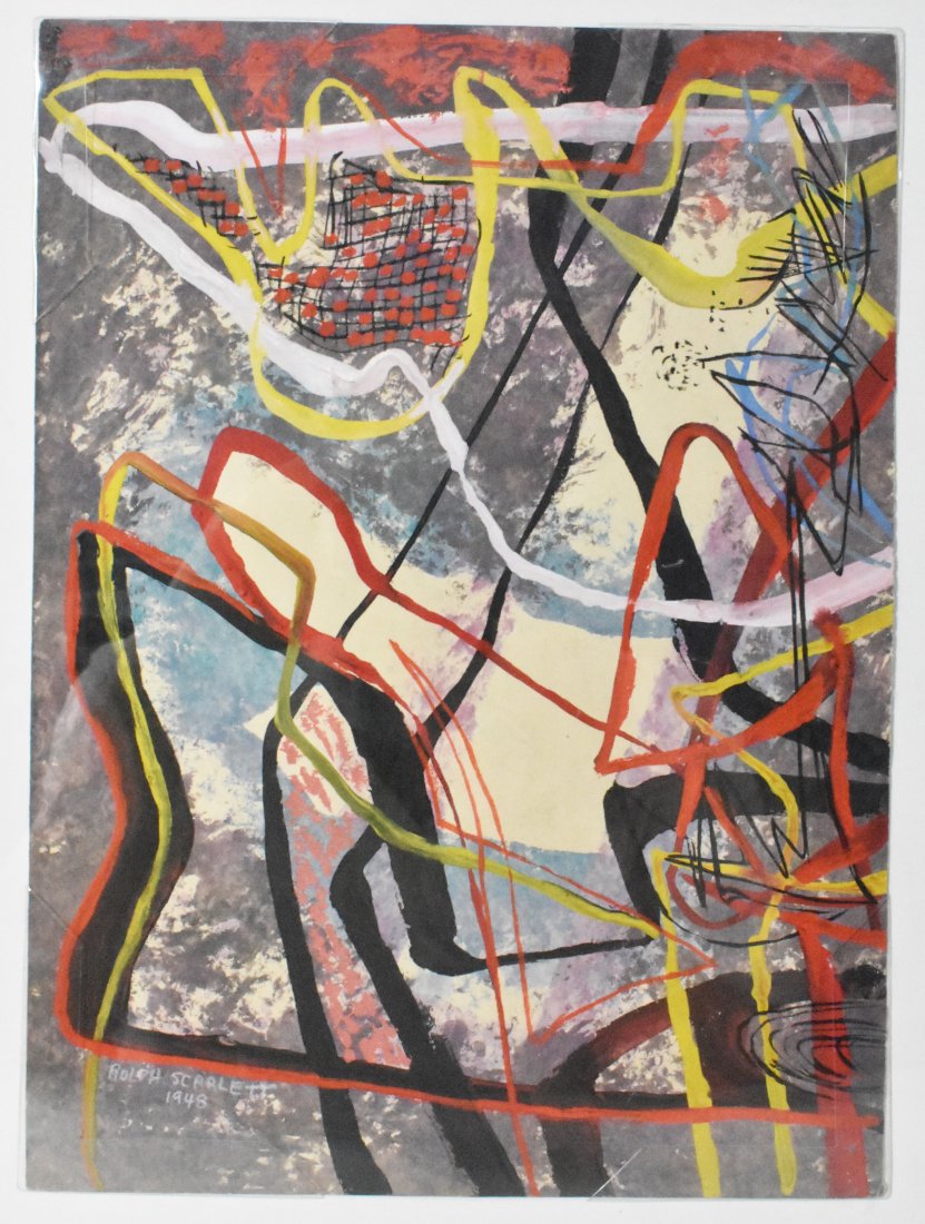 Rolph Scarlett (Canadian, 1889-1984), Abstract Composition Painting (1 of 3)