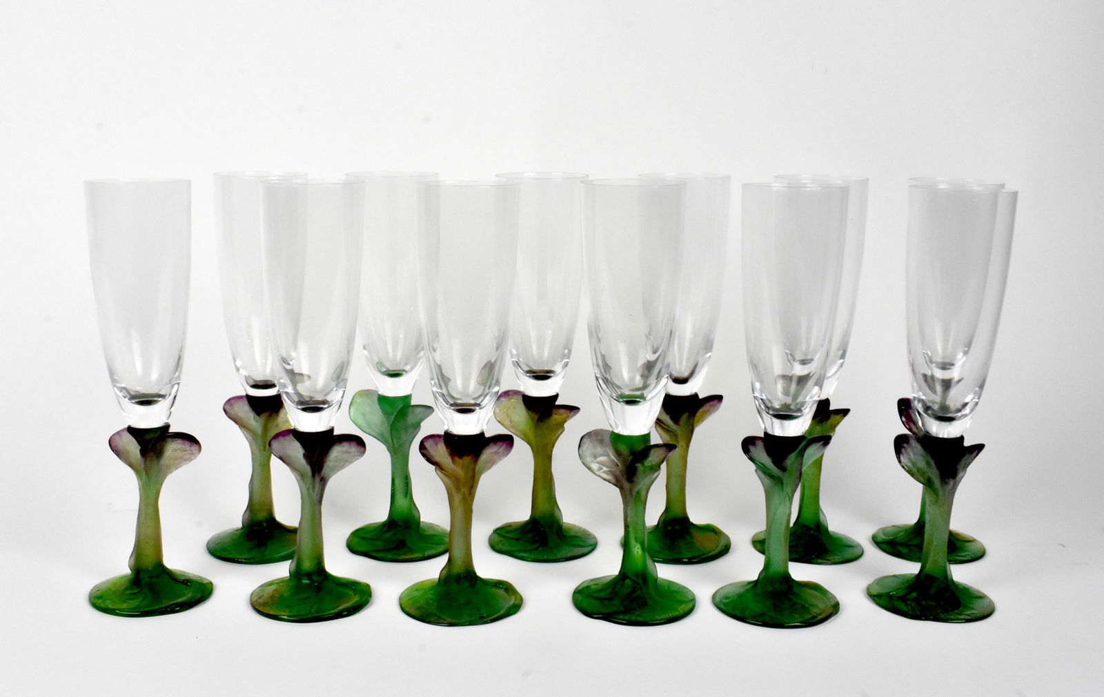 Set of 12 Daum Champagne Glasses (1 of 4)