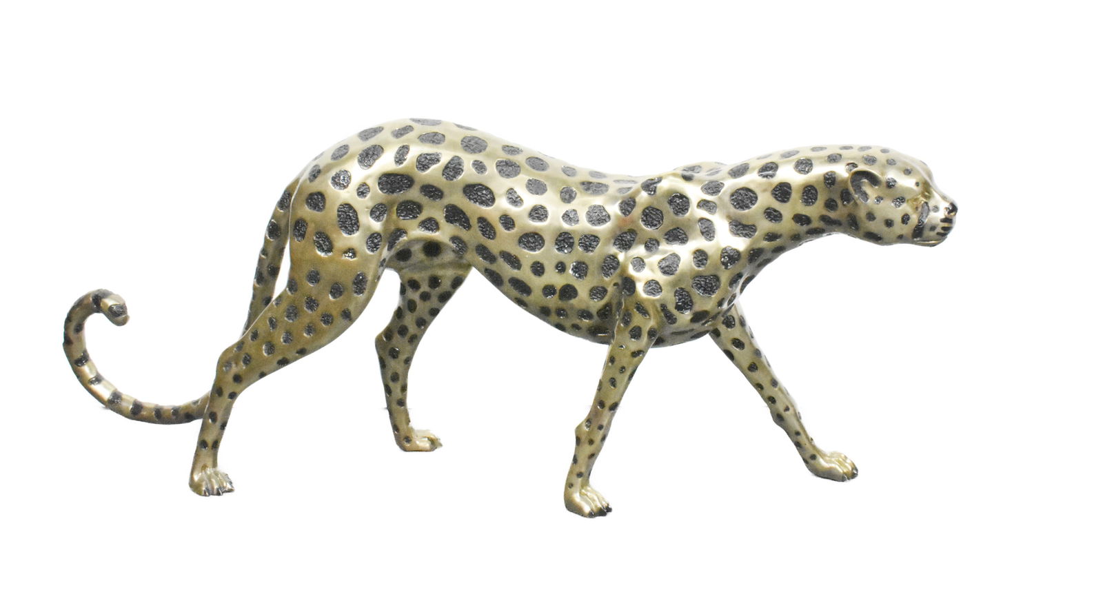 Contemporary Bronze Sculpture of a Cheetah, 53" L. 22" h. (1 of 4)