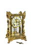 Ansonia Crystal Paris Regulator Brass Clock, c.1900, dial marked, with faux mercury pendulum with